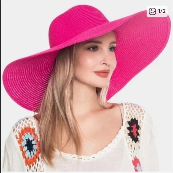 Wide Brim Floppy Sun Hat for Women. NEW - Picture 1 of 2